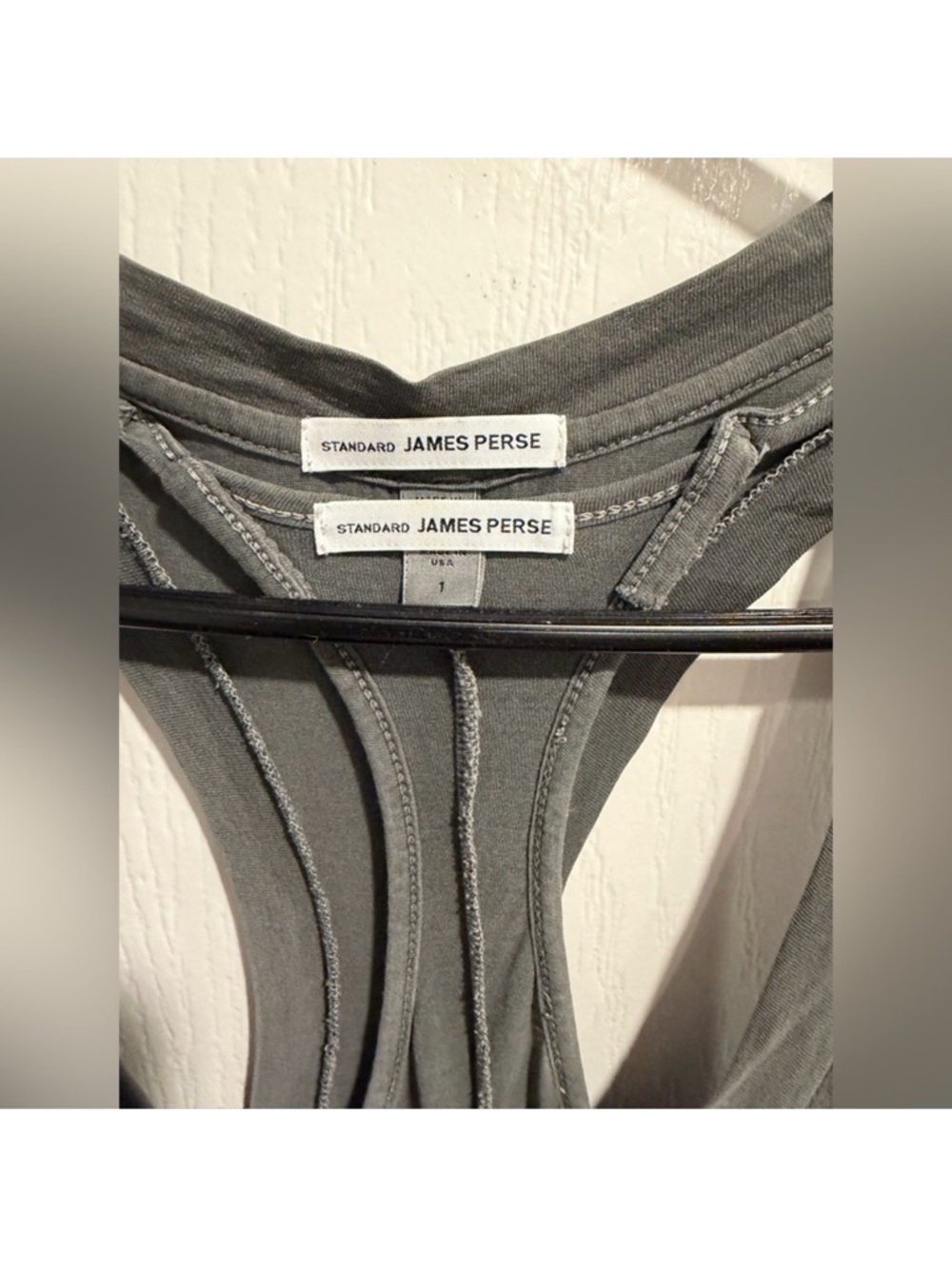 James Perse Gray Button-Front, Racerback Maxi Dress - Picture 7 of 10
